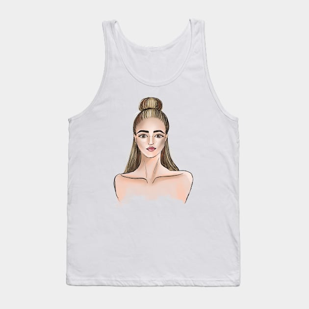 Fashion girl Tank Top by Keen_On_Colors